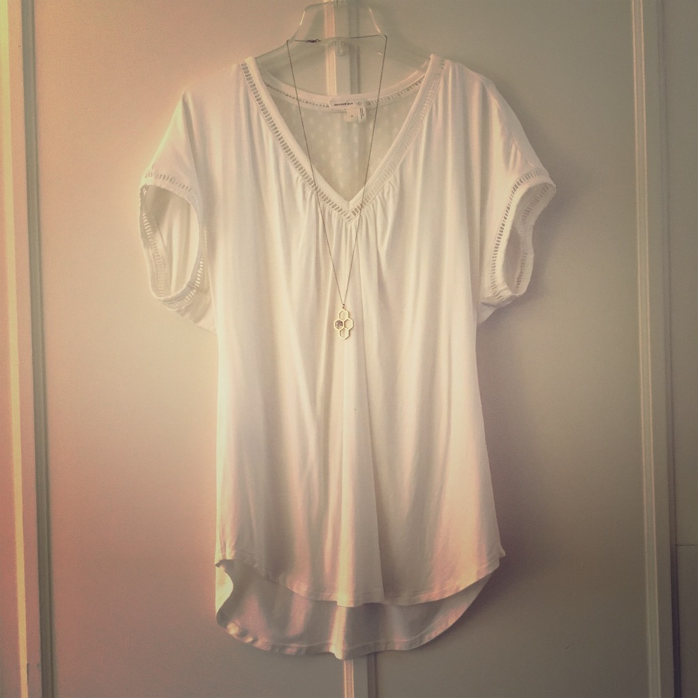 Anthropologie || Meadow Rue white top
